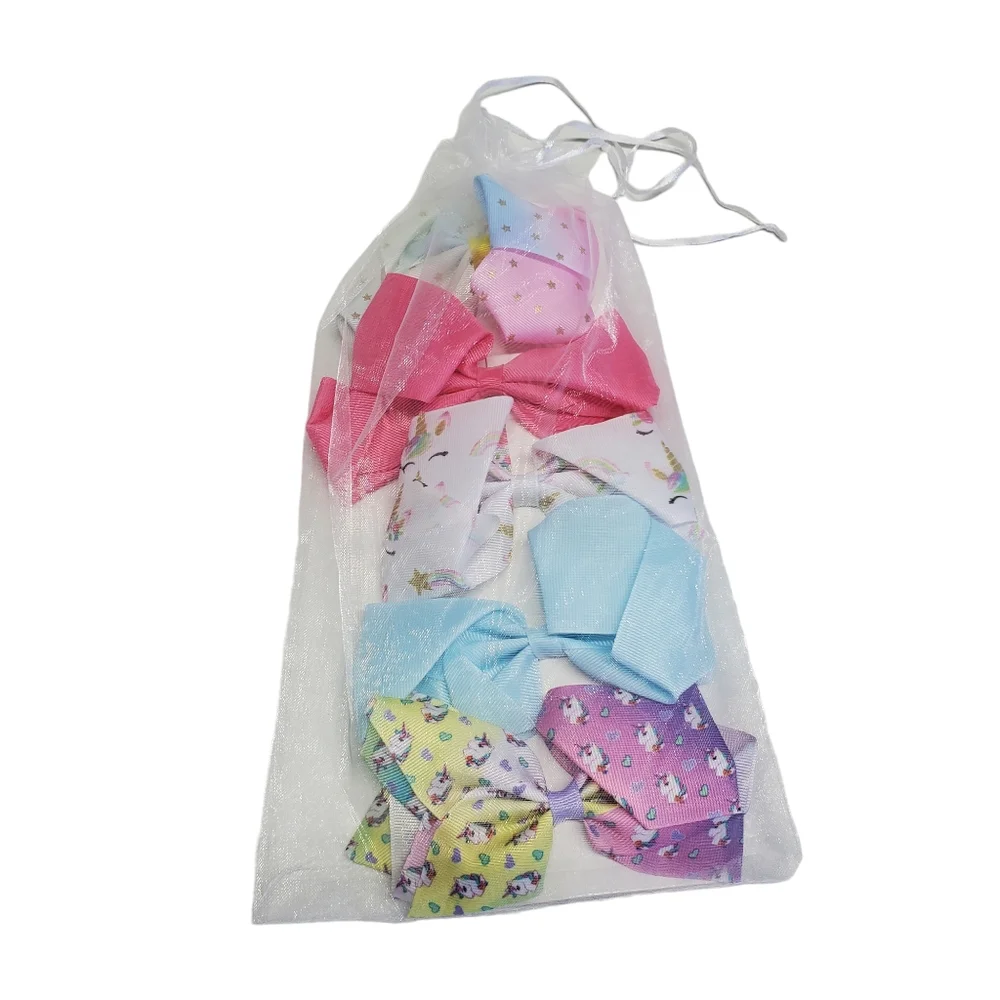 NWOT Girls Bundle Tye Dye Bucket Hat & Hair Bows 5 Pack